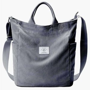 Gray Cross body  w top handles